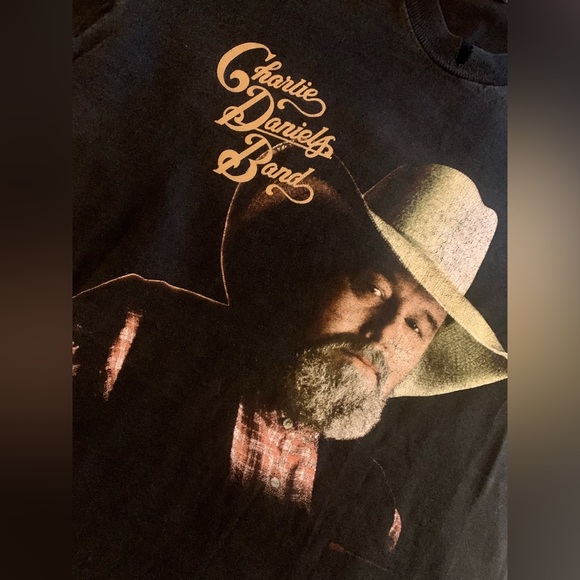 1997 Charlie Daniels Band The Winds of Change.. T-Shirt Black Vintage Large - Picture 3 of 6